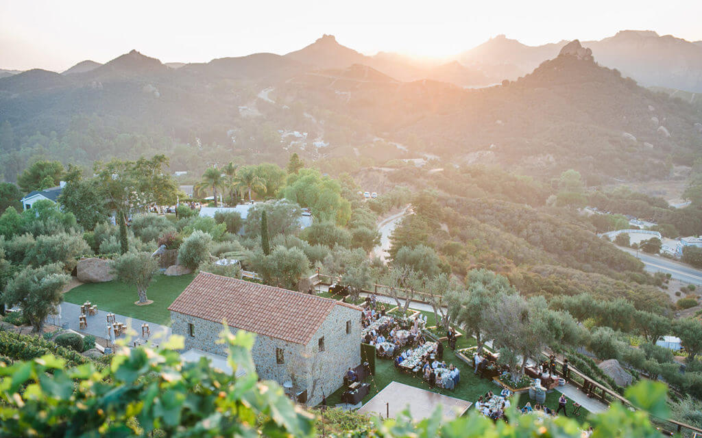 cielo farms private events wedding view -