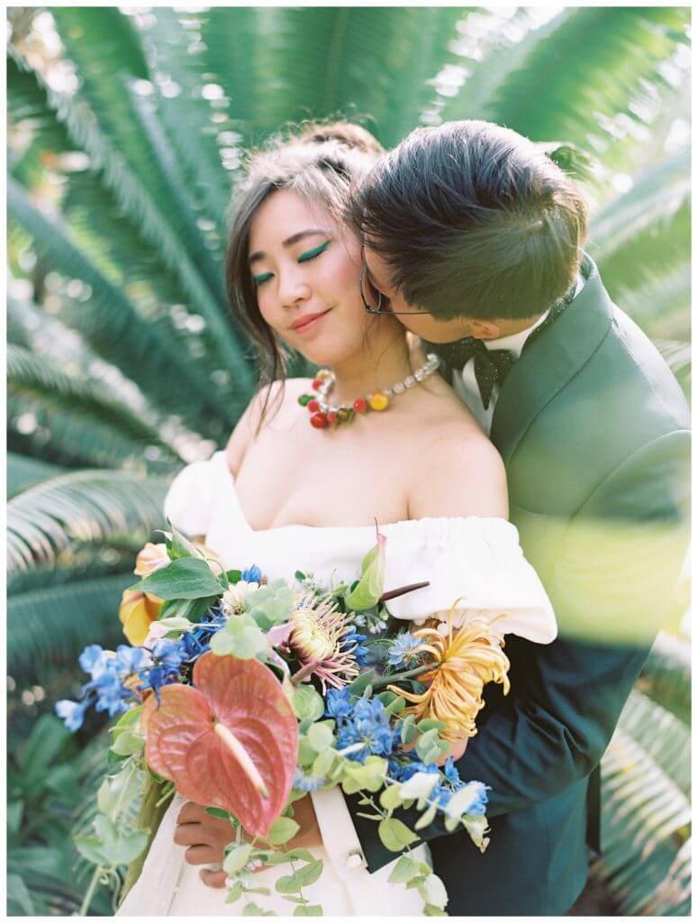 Wedding Photography at the Dos Pueblos Orchid Farm in Santa Barbara- Bride and Groom