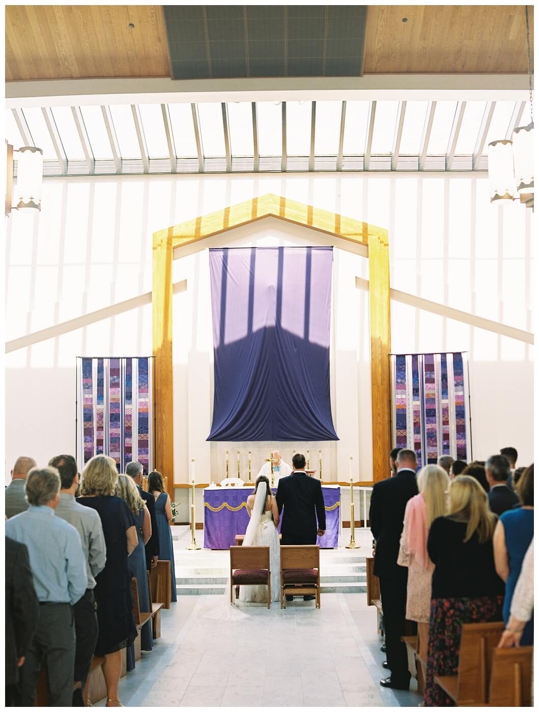 wedding ceremony at church in san diego St. John the Evangelist Catholic Church